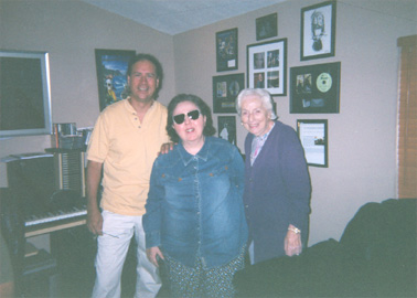 Arvel, Alice and Mom Yula at the studio 